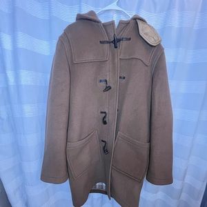 Original Montgomery Duffle Coat camel color Italian wool made in England size 42